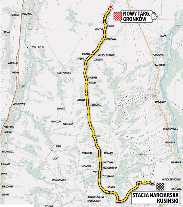 Tour of Poland stage 6 map